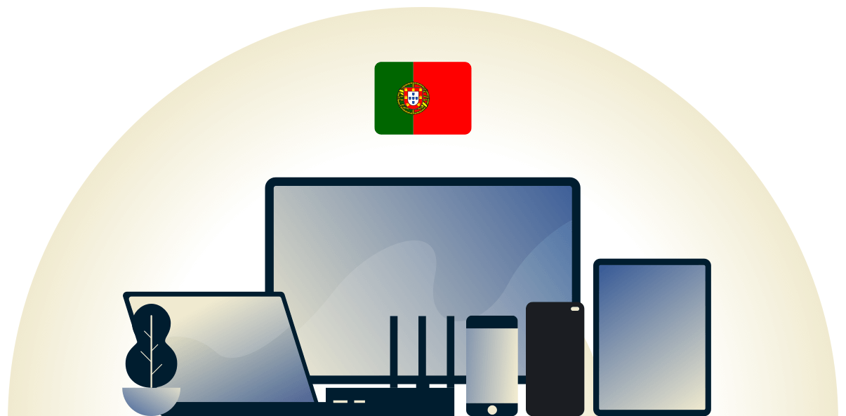 Portugal VPN, der beskytter en række forskellige enheder.